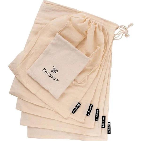 Karlstert Cotton Muslin Produce Bags - Set of 5