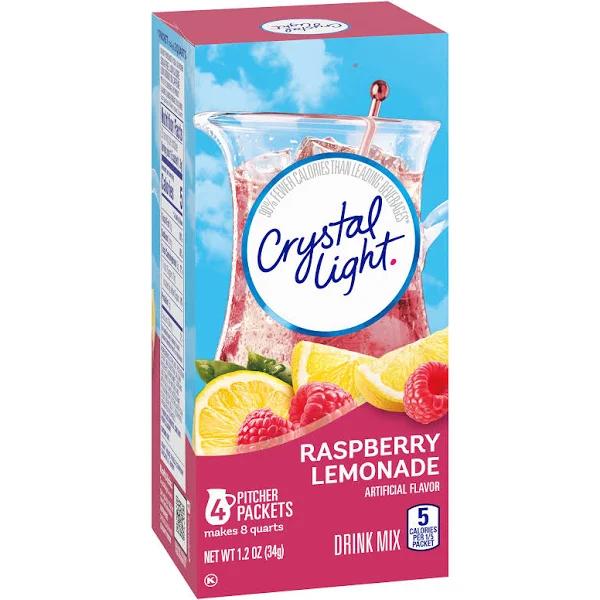 Crystal Light Raspberry Lemonade Drink Mix (4 Pitcher Packets)