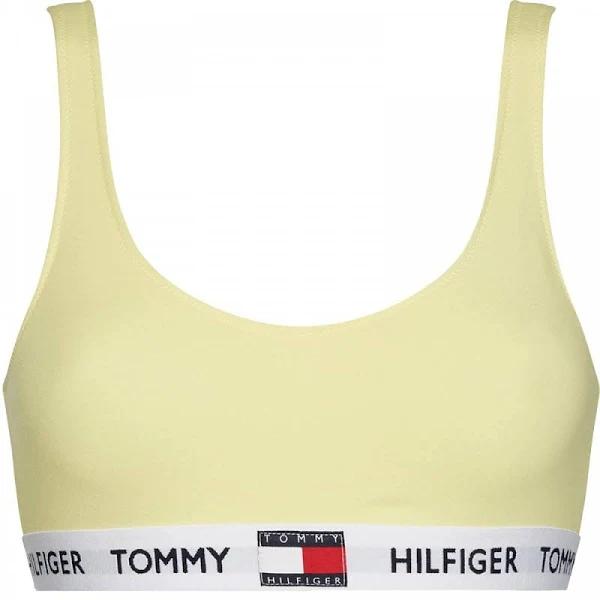 Tommy Hilfiger Women Organic Cotton Logo Bralette Elfin Yellow L