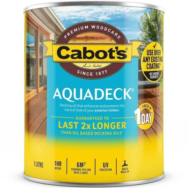 Cabot's AQUADECK Decking Oil 1L / Jarrah