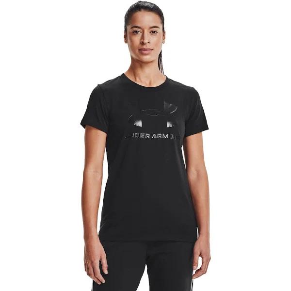 Under Armour Sportstyle Graphic Short Sleeve T-Shirt Black Women - S