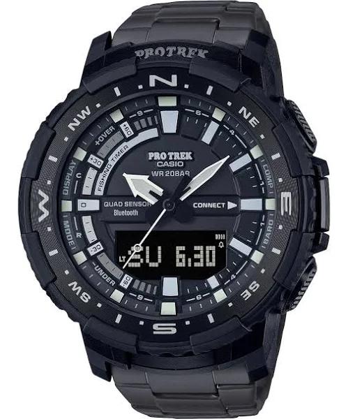 Casio Pro Trek Bluetooth Analog Digital Titanium Quartz PRT-B70YT-1 PRTB70YT-1 200m Mens Watch