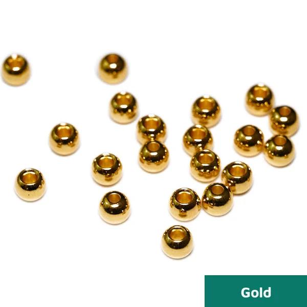 Togens Brass Premium Beads, 2.0mm- 5/64 / Gold Fly Tying Beads