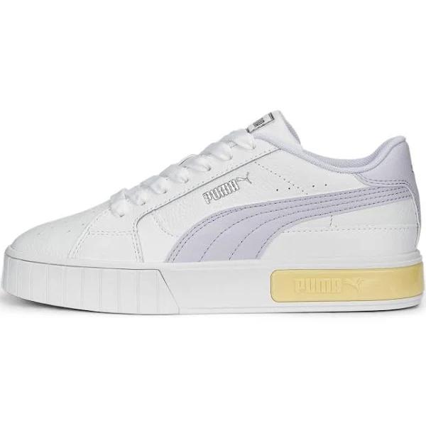 Cali Star Women's Sneakers in White/Spring Lavender/Light Straw, Size 7.5 by Puma