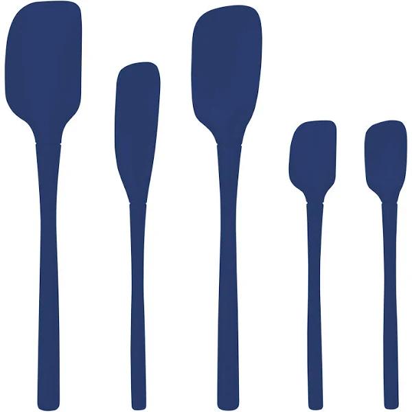 Tovolo Deep Indigo Flex-Core Silicone Spatula - Set of 5 One-Size