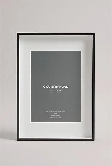 Country Road Adler A3 Poster Frame Black | Timber /glass