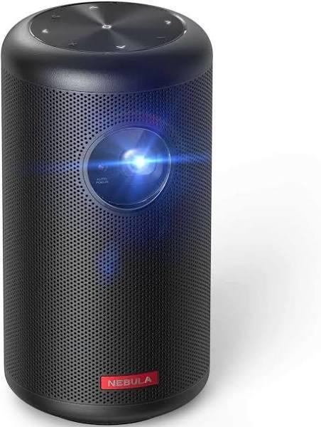 Nebula Capsule II Smart Mini Projector, by Anker, Palm-Sized 200 ANSI Lumen 720P HD Portable Projector with Wi-Fi, DLP, 8W Speaker, 100 Inch Picture,