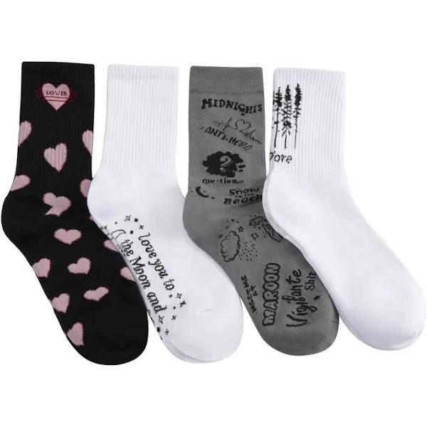 YUOOS Womens Socks Soft Cotton Socks Singer Album Inspired Long Socks for Girls and Fans Gift