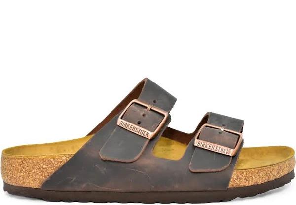 Birkenstock Arizona Oiled Leather Sandals - Habana