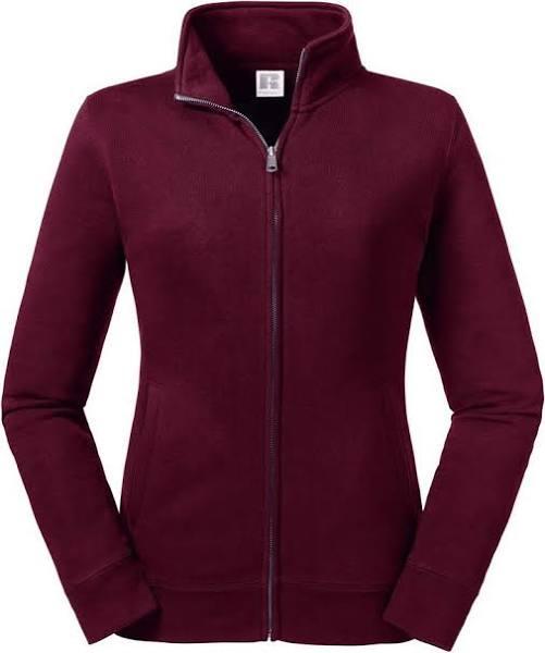 Russell Womens/Ladies Authentic Sweat Jacket Burgundy XS