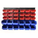 30 Bins Garage Workshop Wall Mounted Tool Box Storage Organiser Rack