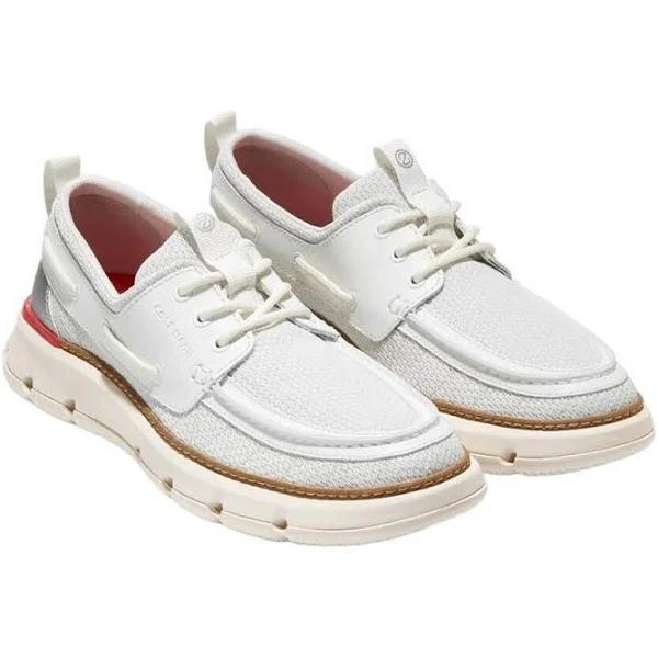 Cole Haan Mens 4.ZeroGrand Regatta Boat Shoes White 7 UK Mixed Mens Boat Shoes