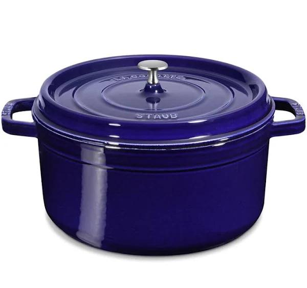 Staub Round Cocotte, 5.2 L, Sapphire Blue