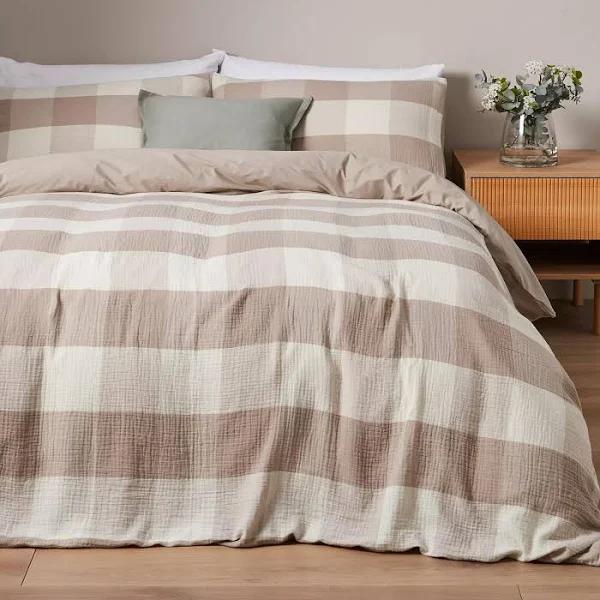 Caine Check Quilt Cover Set