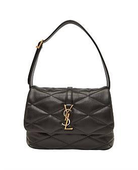 David Jones Saint Laurent Le 5À7 Flap Large Shoulder Bag in Nero 1025