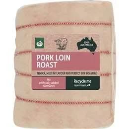 Woolworths Pork Loin Roast Boneless Small 1.2kg - 2kg