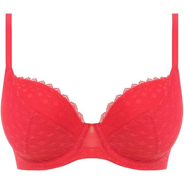 Freya Signature Padedd Plunge Bra Red | AA400514CRD | Poinsettia - 28F Chilli Red