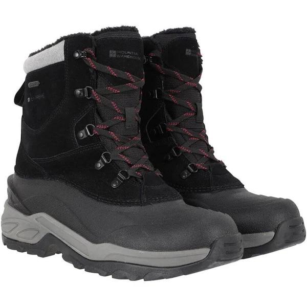 Mountain Warehouse Mens Snowdon Extreme Suede Snow Boots Black 10 UK