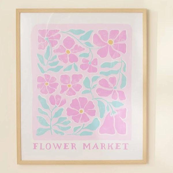 Adairs Kids Flower Market Wall Art