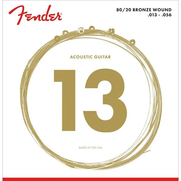 Fender 70M 80/20 Bronze Ball End 13-56 Acoustic Guitar Strings