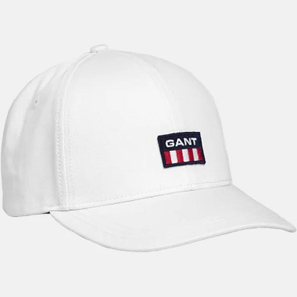 Gant Retro Shield Twill Cap in White