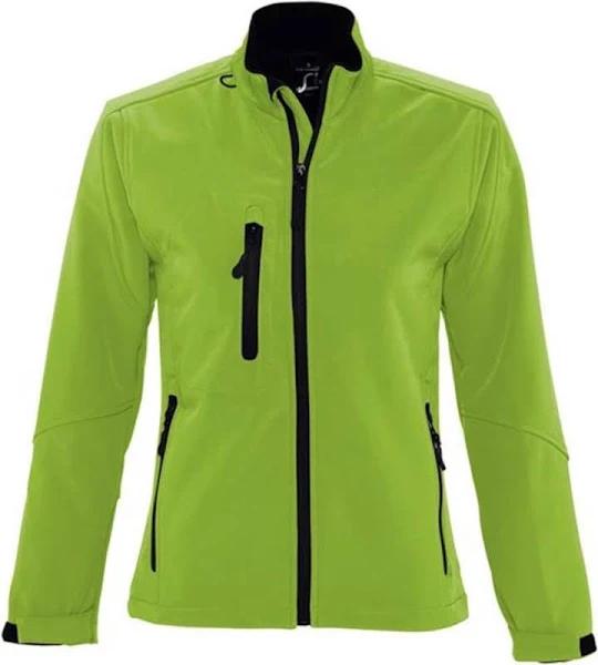 SOLS Womens/Ladies Roxy Soft Shell Jacket (Breathable, Windproof and Water Resistant) Absinth Green Womens Softshell Jacket