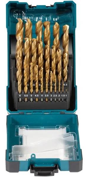 Makita 25 Piece Eco HSS-TiN Drill Bit Set (1-13mm) D-72235