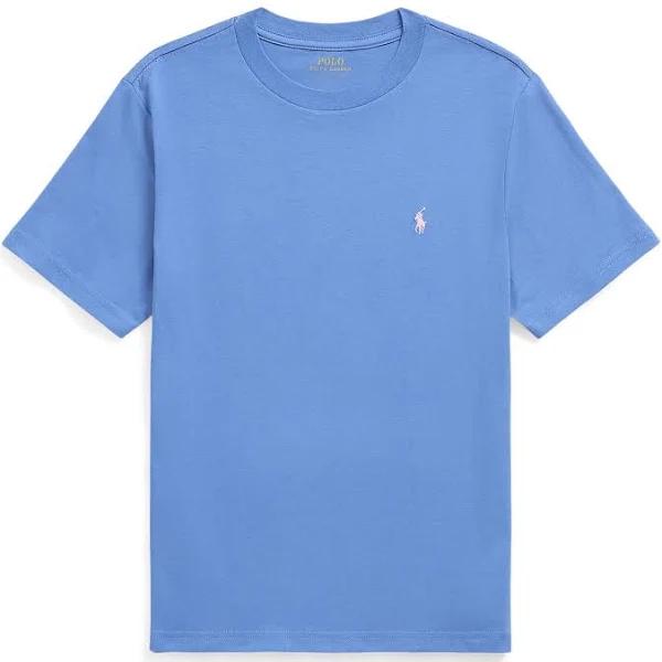 Polo Ralph Lauren SS Cn-Tops-T-Shirt(S-Xl) in New Eng Blue/Pink, Size S