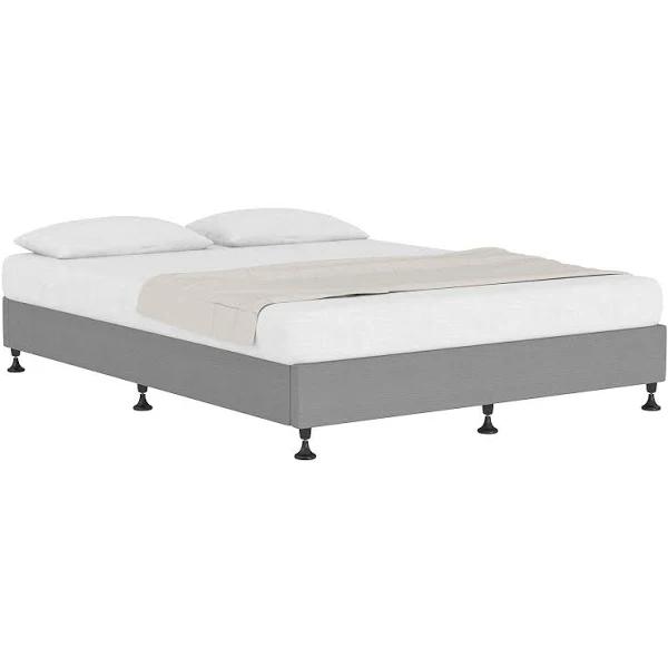 Oikiture Bed Frame King Size Bed Base Platform Grey