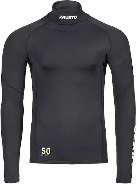 Musto Mens 2023 Champ Long Sleeve Rash Vest - Black