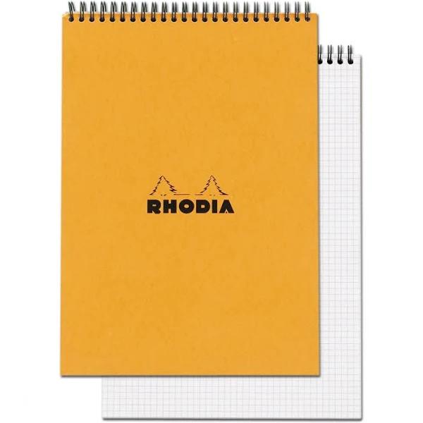 Rhodia Orange Wire Graph Pad 8.25X11.75