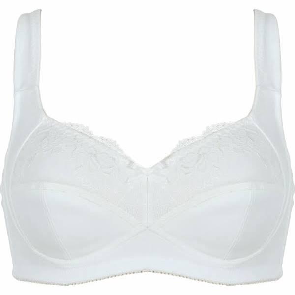 Naturana Pocketed Mastectomy Bra with Cotton Lining in Ecru - 20DD - AfterPay & zipPay Available