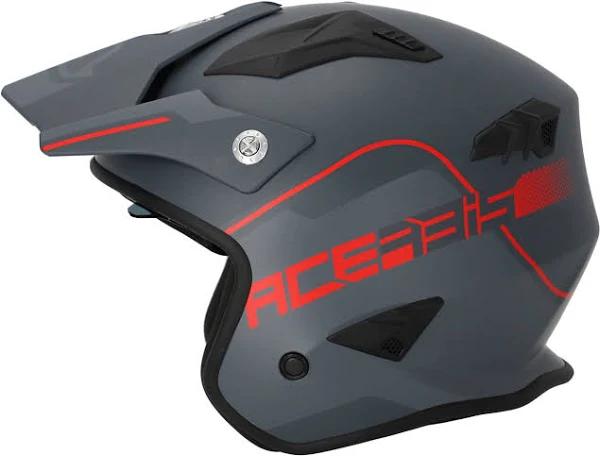 Acerbis Jet Aria 2206 Helmet Grey Red