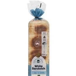 Woolworths White Sandwich Bread Loaf 650g