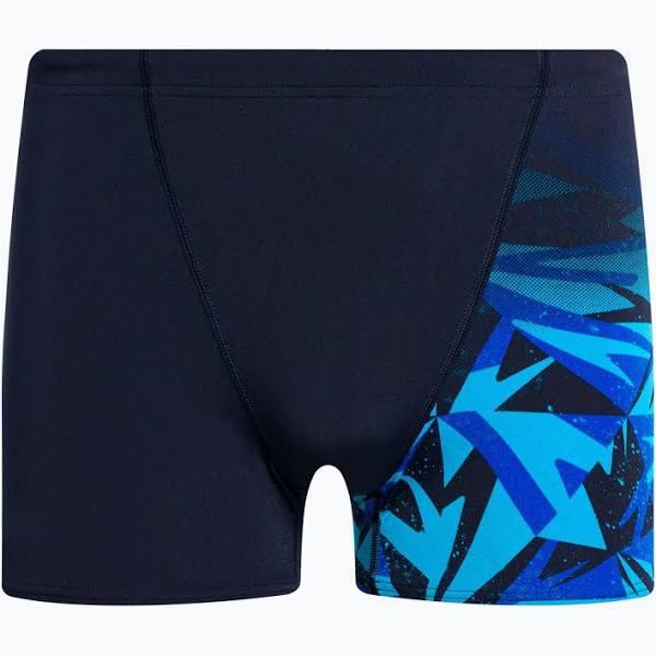 Speedo Mens Hyperboom V-Cut Aquashort True navy/blue Flame/Pool / 14