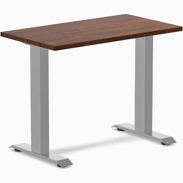 Desky Zero Mini Rubberwood Office Desk - Red Walnut