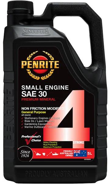 Penrite Small Engine 4 Stroke SAE 30 Mineral 5 L SEFS30005