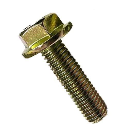 M5 x 25mm Hex Flanged Bolt Class 8.8 Zinc Yellow Passivate - Pack of 100