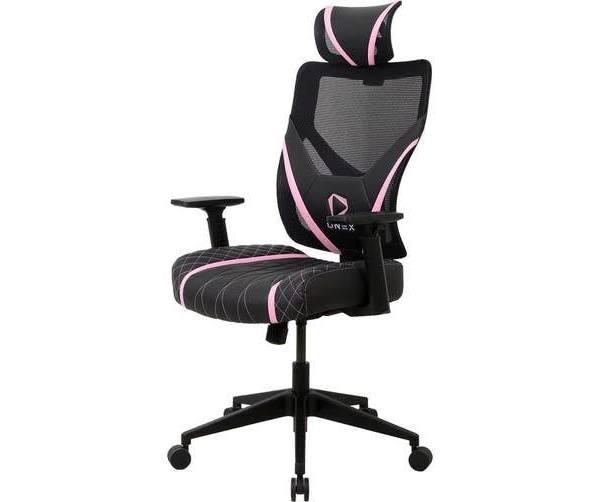 ONEX -GE300-BP GE300 Breathable Ergonomic Fully Adjustable Design Gaming Chair Black/Pink - ONEX-GE300-BP