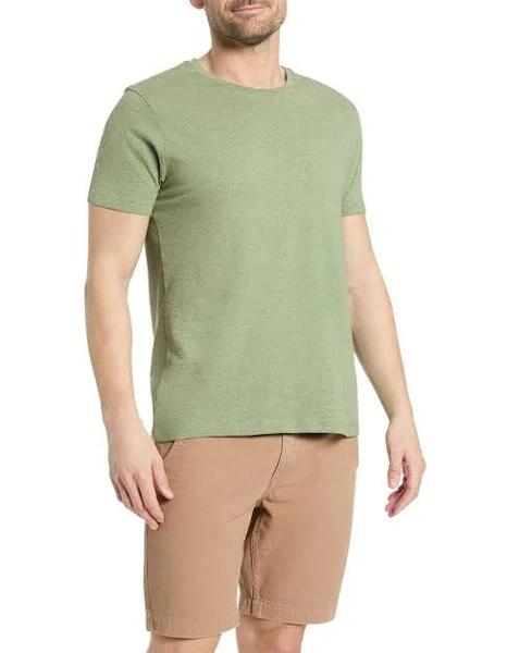 Marcs Brando Crew Neck T-Shirt in Fern Marle Green XS