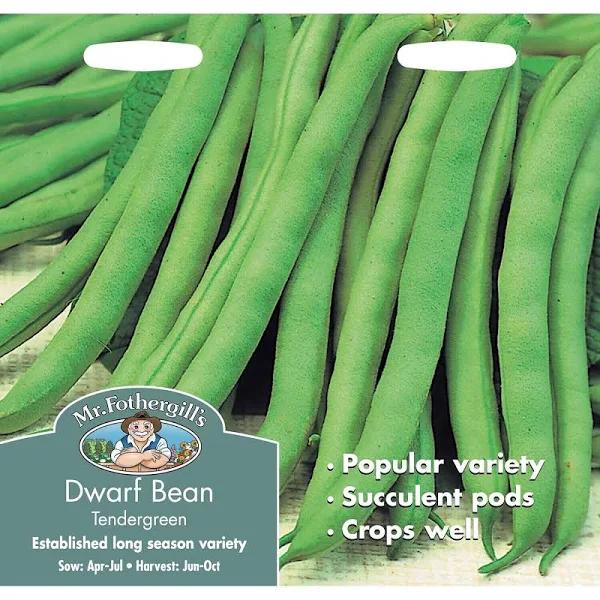 Mr Fothergill's Tendergreen Dwarf Bean Vegetable Seeds