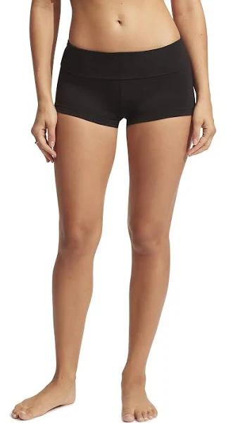 Seafolly Collective Roll Top Boyleg Bikini Bottoms - Black