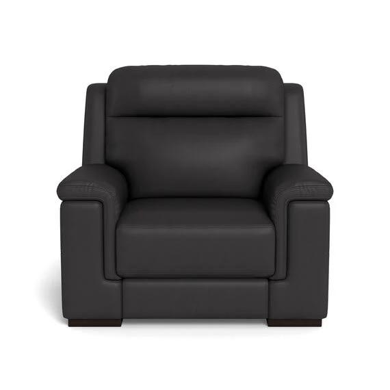 Barret Leather Electric Recliner Armchair Graphite by Freedom