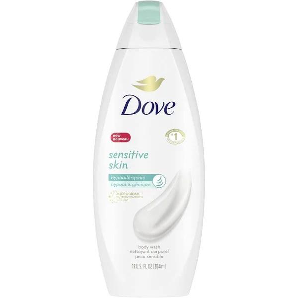 Dove Body Wash Hypoallergenic and Sulfate Free Body Wash Sensitive Skin Effectively Washes Away Bacteria While Nourishing Your Skin 12 oz