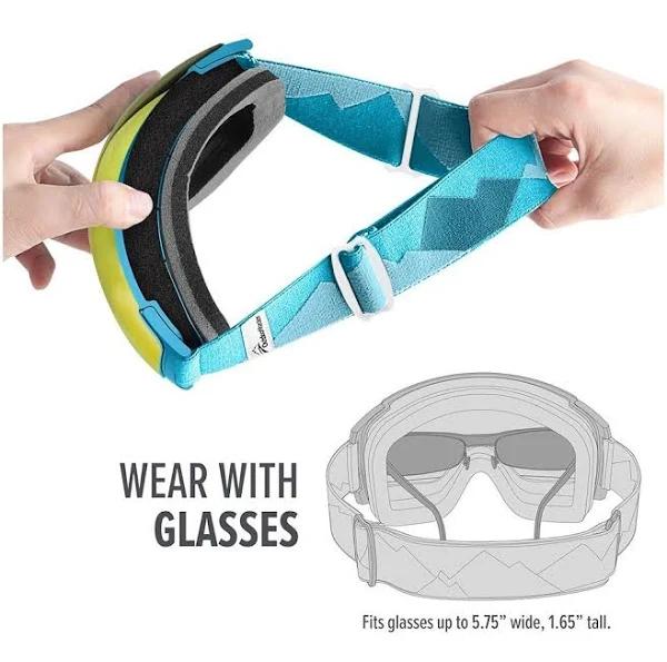 OutdoorMaster Ski Goggles Pro - Frameless, Interchangeable Lens 100% UV400 Protection Snow Goggles For Men & Women