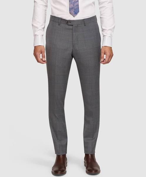 Oxford Auden Wool Stretch Suit Trousers in Grey 88