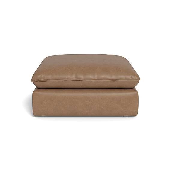 Sorrento Leather Ottoman Camel by Freedom, 100% Leather