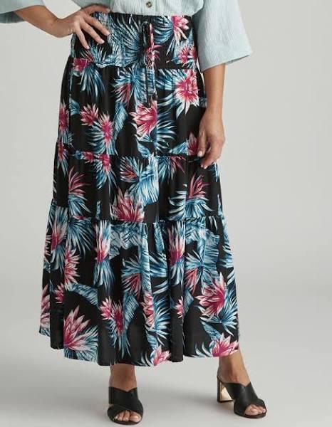 Millers Tiered Maxi Rayon Skirt