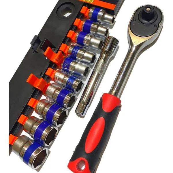 12 Piece Socket Set & Extension Bar - AfterPay & zipPay Available