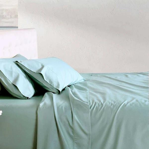 Manchester Collection | Soho 1000TC Cotton Fitted Sheet Linen Super King Bed Extra Depth